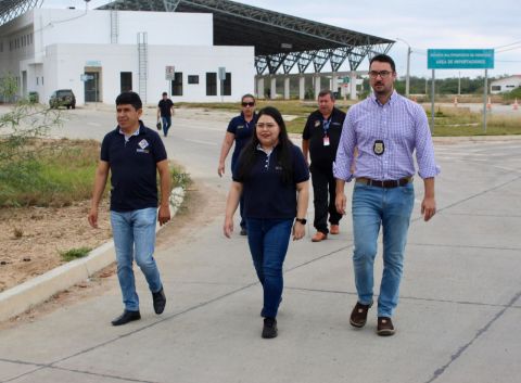 Encuentro bilateral entre Migraciones de Paraguay y Bolivia en la frontera Cañada Oruro - Infante Rivarola