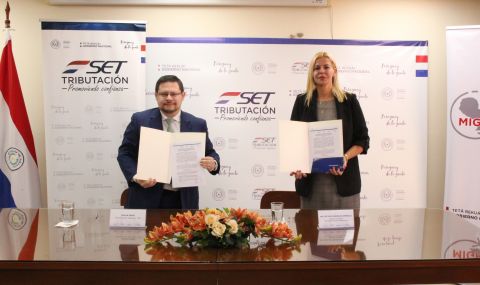 Migraciones y la SET firmaron convenio de cooperación con miras a fortalecer las acciones de control tributario y migratorio
