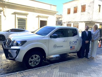 Cooperación: La DNM recibe vehículo donado por el Gobierno de los Estados Unidos, a través de la OIM