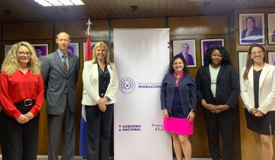 Titular de Migraciones recibió la visita oficial de autoridades del Departamento de Justicia de los Estados Unidos