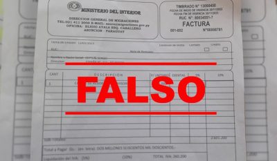 Migraciones advierte sobre facturas falsas emitidas a nombre de la Institución