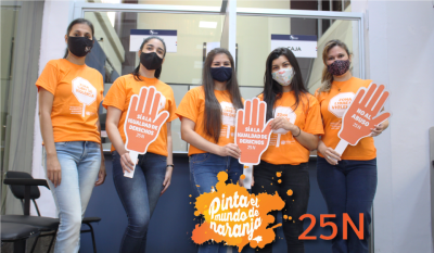 Migraciones se une a la campaña “Pinta el Mundo de Naranja” para promover la erradicación de la violencia contra las mujeres y niñas