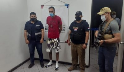 Peligroso prófugo brasileño capturado en San Bernardino fue expulsado del país