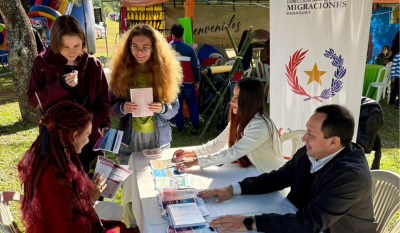 Migraciones participó en la XVII Fiesta Nacional del Inmigrante en Coronel Bogado
