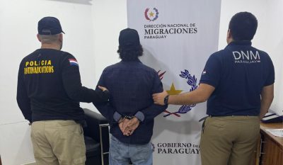 Control migratorio permite identificar a brasileño requerido por la justicia y será expulsado esta tarde