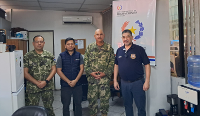 Visita técnica al puesto de control migratorio del Puente de la Amistad en el marco de la Operación Escudo Guaraní