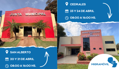 Extranjeros podrán iniciar trámites en San Alberto y Cedrales con el MIGRAMÓVIL