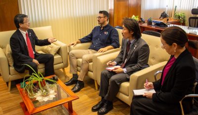 Migraciones recibió la visita oficial del Embajador de Japón en Paraguay